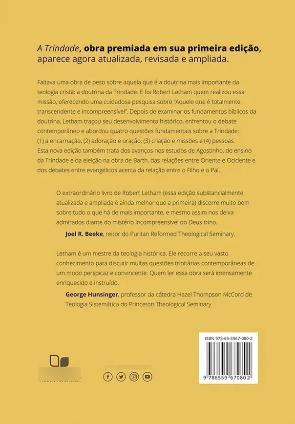 A Trindade Na Escrituras Historia Teologia E Adoração - Robert Letham - Imagem 2